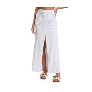 Susana Monaco Gathered Jersey Skirt in Sugar Size S